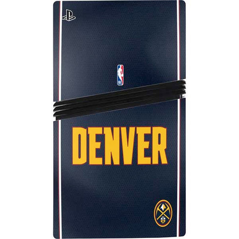 NBA Denver Nuggets Jersey PS5 Pro Disk Console Skin