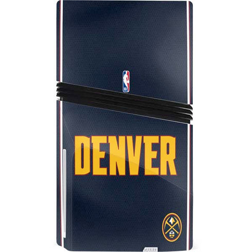 NBA Denver Nuggets Jersey PS5 Pro Disk Console Skin