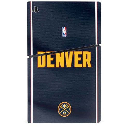NBA Denver Nuggets Jersey PS5 Slim Disk Console Skin