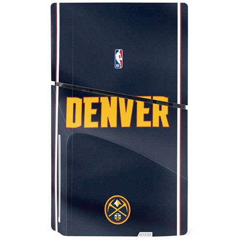 NBA Denver Nuggets Jersey PS5 Slim Disk Console Skin