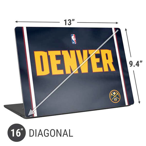 NBA Denver Nuggets Jersey Universal Laptop 16in (13 x 9.4in) Skin