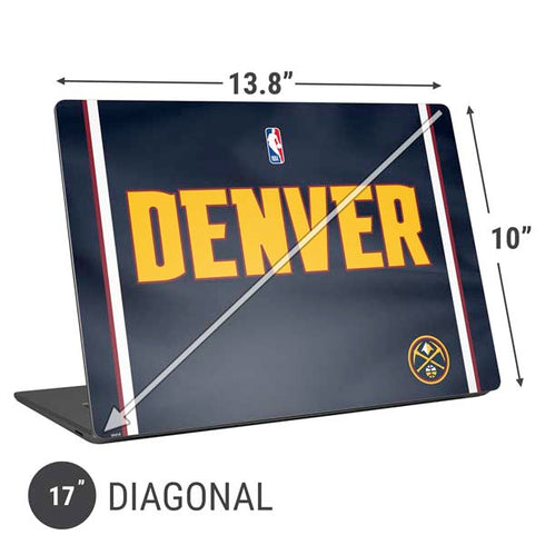 NBA Denver Nuggets Jersey Universal Laptop 17in (13.8 x 10in) Skin