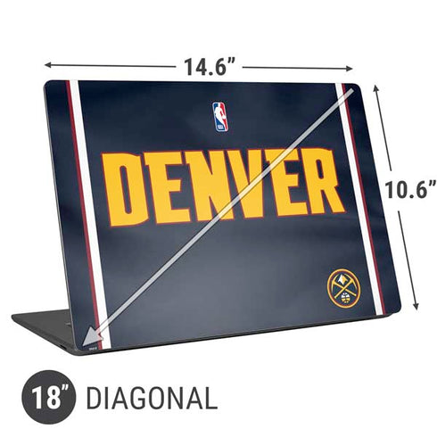 NBA Denver Nuggets Jersey Universal Laptop 18in (14.6 x 10.6in) Skin
