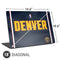 NBA Denver Nuggets Jersey Universal Laptop 18in (14.6 x 10.6in) Skin