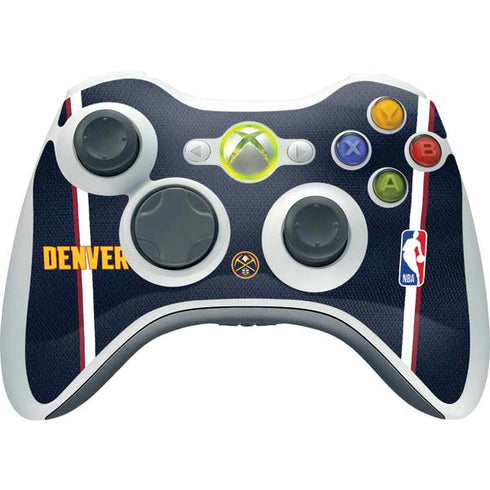 NBA Denver Nuggets Jersey Xbox 360 Wireless Controller Skin