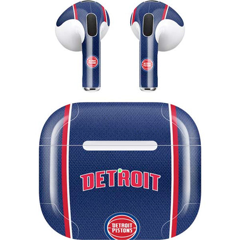 NBA Detroit Pistons Jersey Apple AirPods (3rd Gen 2021) Skin