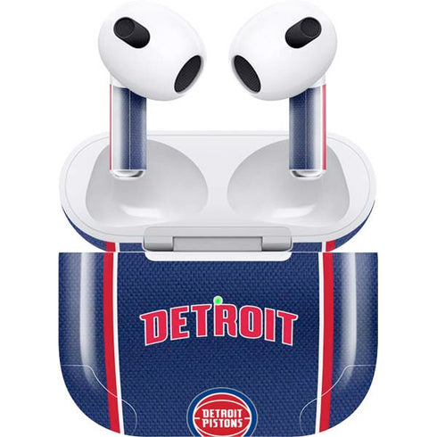 NBA Detroit Pistons Jersey Apple AirPods (3rd Gen 2021) Skin