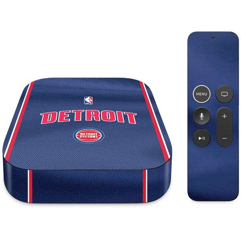 NBA Detroit Pistons Jersey Apple TV Skin