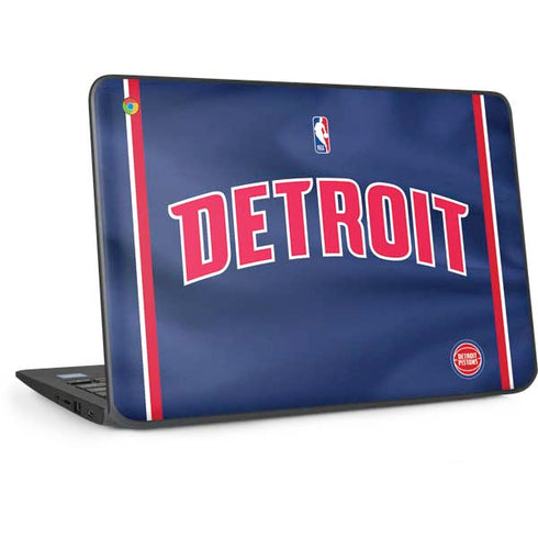 NBA Detroit Pistons Jersey HP Chromebook Skin