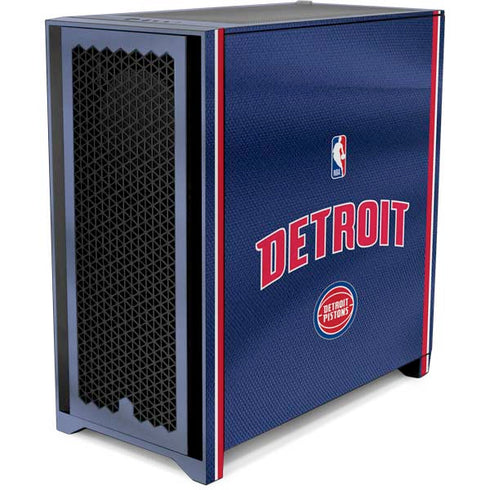 NBA Detroit Pistons Jersey Corsair 4000D Tempered Glass Mid-Tower ATX Case Skin