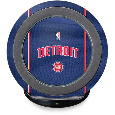 NBA Detroit Pistons Jersey Fast Charge Wireless Charging Stand Skin