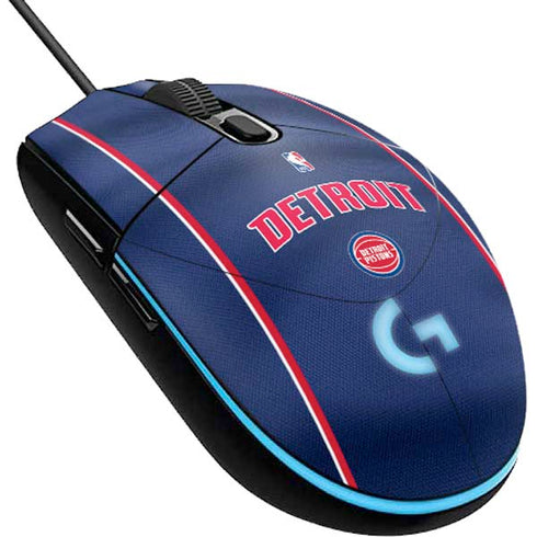 NBA Detroit Pistons Jersey G203 Prodigy RGB Wired Gaming Mouse Skin