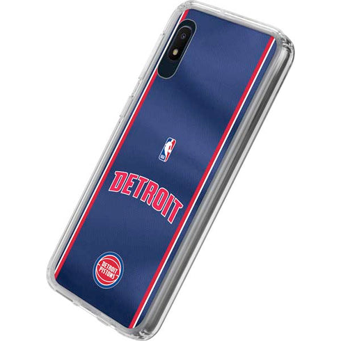 NBA Detroit Pistons Jersey Galaxy A10e Clear Case