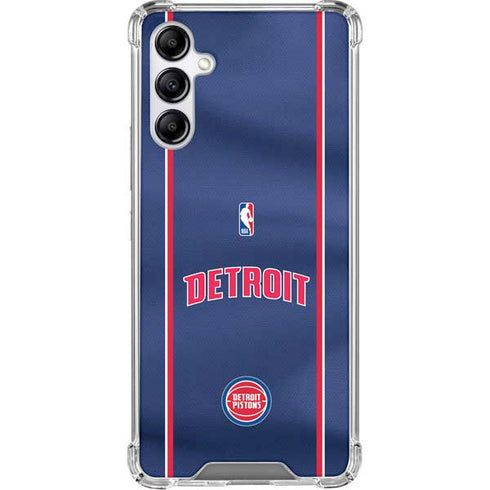 NBA Detroit Pistons Jersey Galaxy A15 5G Clear Case