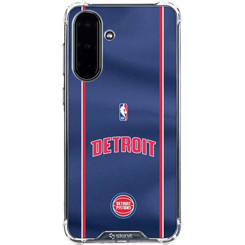 NBA Detroit Pistons Jersey Galaxy A36 5G Clear Case