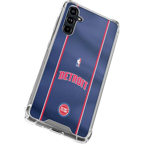 NBA Detroit Pistons Jersey Galaxy A54 5G Clear Case