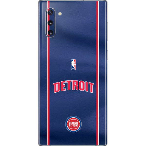 NBA Detroit Pistons Jersey Galaxy Note 10 Skin