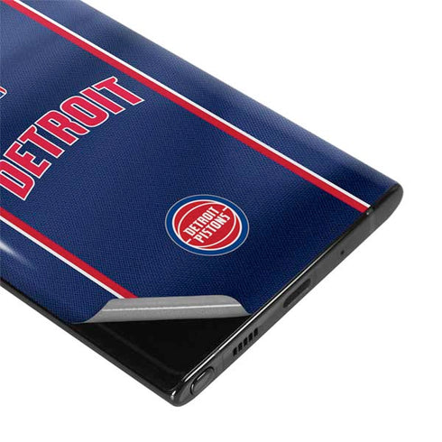NBA Detroit Pistons Jersey Galaxy Note 10 Skin