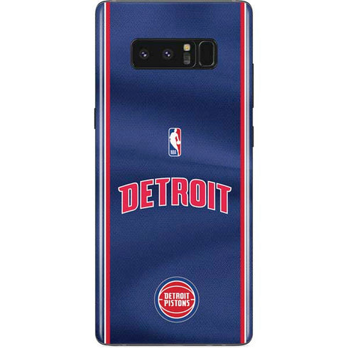 NBA Detroit Pistons Jersey Galaxy Note 8 Skin