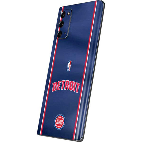 NBA Detroit Pistons Jersey Galaxy Note20 5G Skin