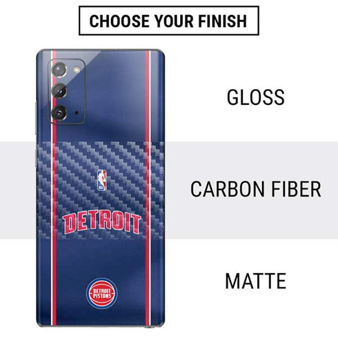 NBA Detroit Pistons Jersey Galaxy Note20 5G Skin
