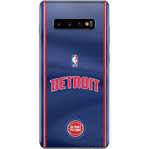 NBA Detroit Pistons Jersey Galaxy S10 Plus Skin