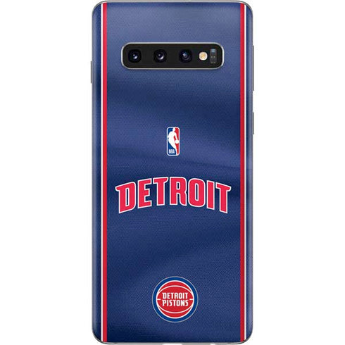 NBA Detroit Pistons Jersey Galaxy S10 Skin