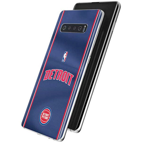 NBA Detroit Pistons Jersey Galaxy S10 Skin