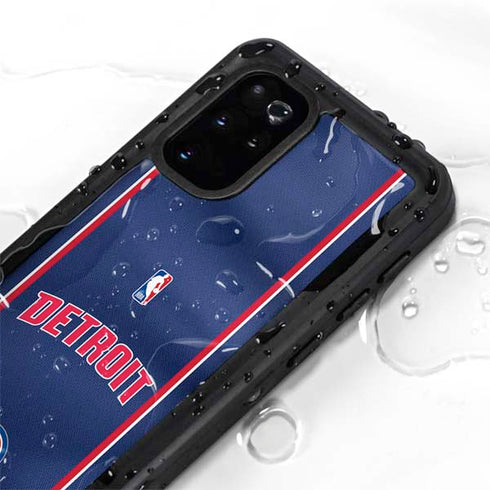 NBA Detroit Pistons Jersey Galaxy S20 Plus Waterproof Case