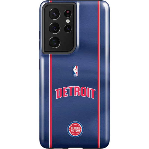 NBA Detroit Pistons Jersey Galaxy S21 Ultra 5G Pro Case