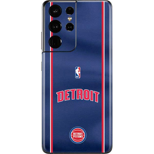 NBA Detroit Pistons Jersey Galaxy S21 Ultra 5G Skin
