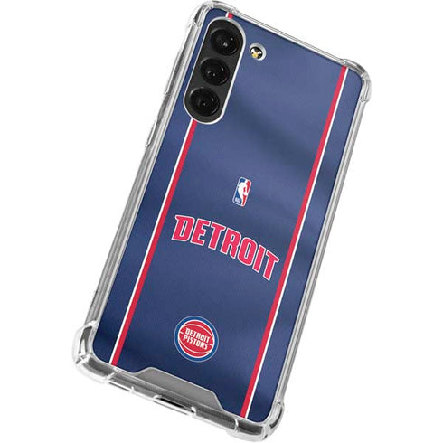 NBA Detroit Pistons Jersey Galaxy S23 Plus Clear Case