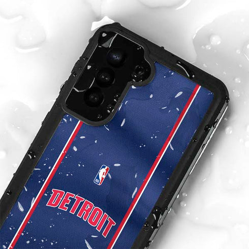 NBA Detroit Pistons Jersey Galaxy S23 Plus Waterproof Case