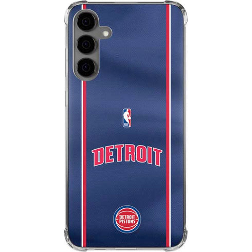 NBA Detroit Pistons Jersey Galaxy S24 Plus Clear Case