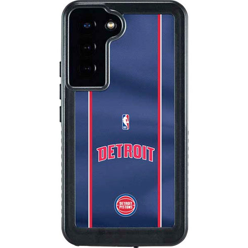 NBA Detroit Pistons Jersey Galaxy S24 Plus Waterproof Case
