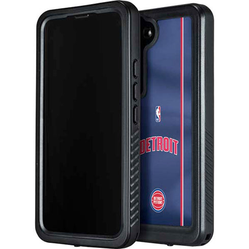 NBA Detroit Pistons Jersey Galaxy S24 Plus Waterproof Case