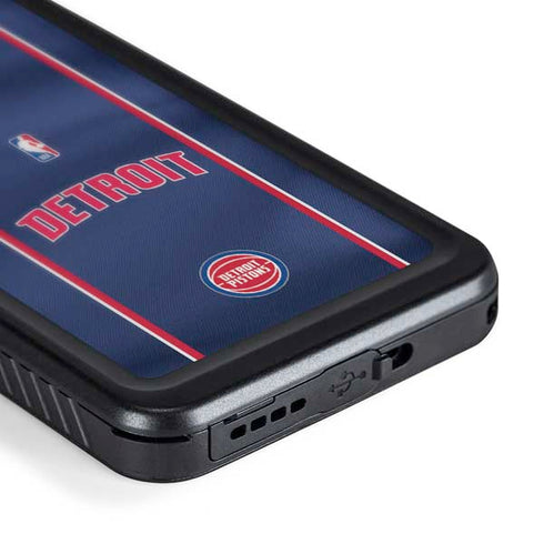 NBA Detroit Pistons Jersey Galaxy S24 Plus Waterproof Case