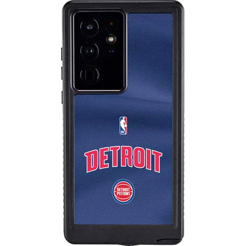 NBA Detroit Pistons Jersey Galaxy S24 Ultra Waterproof Case