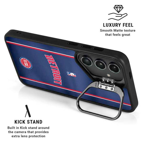 NBA Detroit Pistons Jersey Galaxy S25 Kickstand Case