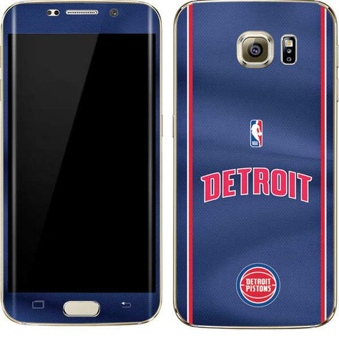 NBA Detroit Pistons Jersey Galaxy S7 Edge Skin