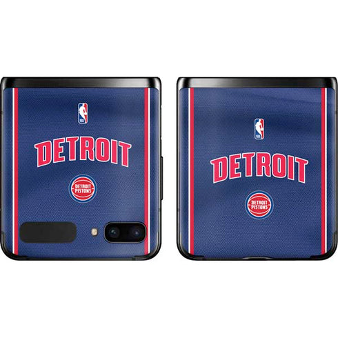 NBA Detroit Pistons Jersey Galaxy Z Flip Skin