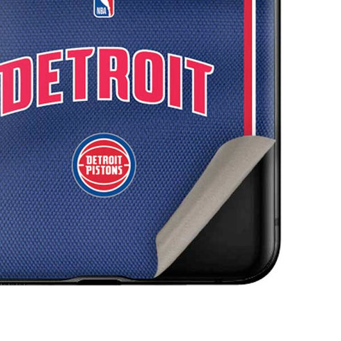 NBA Detroit Pistons Jersey Galaxy Z Flip Skin