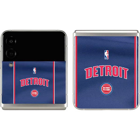 NBA Detroit Pistons Jersey Galaxy Z Flip3 5G Skin