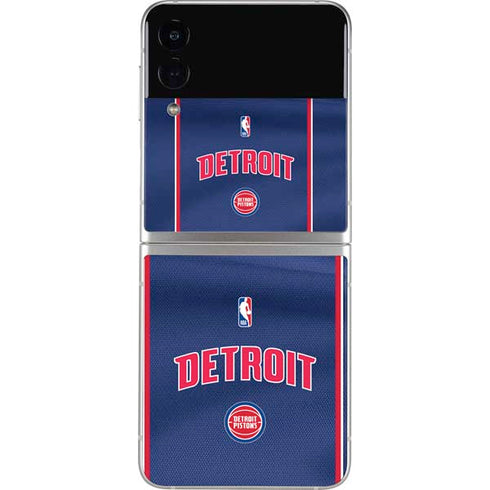 NBA Detroit Pistons Jersey Galaxy Z Flip3 5G Skin