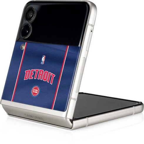 NBA Detroit Pistons Jersey Galaxy Z Flip3 5G Skin