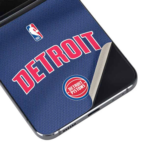 NBA Detroit Pistons Jersey Galaxy Z Flip5 5G Skin