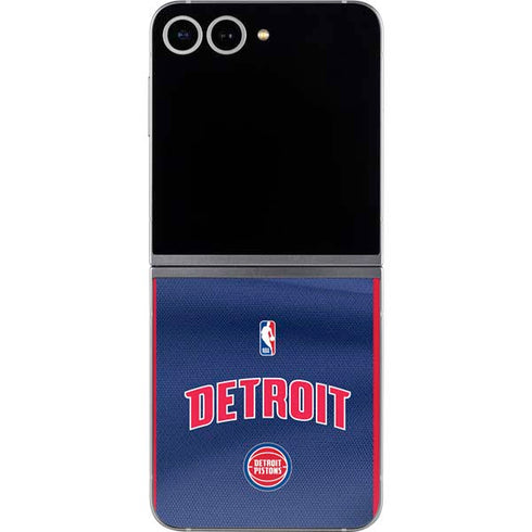 NBA Detroit Pistons Jersey Galaxy Z Flip6 Skin