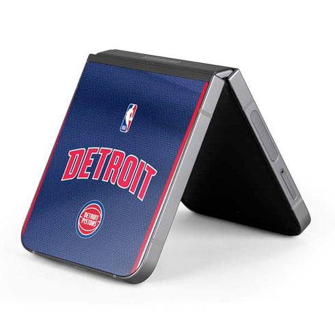 NBA Detroit Pistons Jersey Galaxy Z Flip6 Skin