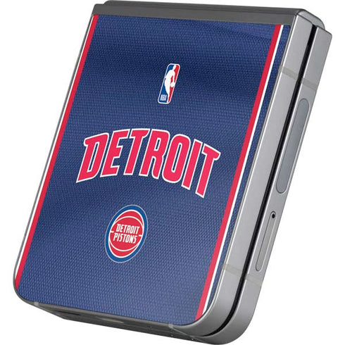 NBA Detroit Pistons Jersey Galaxy Z Flip6 Skin