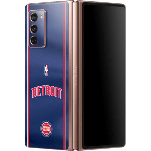 NBA Detroit Pistons Jersey Galaxy Z Fold2 5G Skin